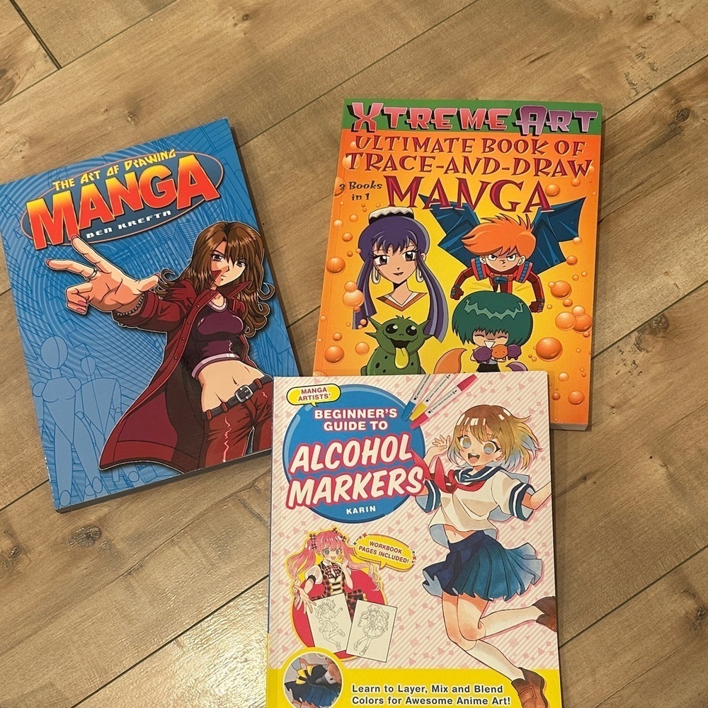(3) Manga Drawing and Art Book Set Anime